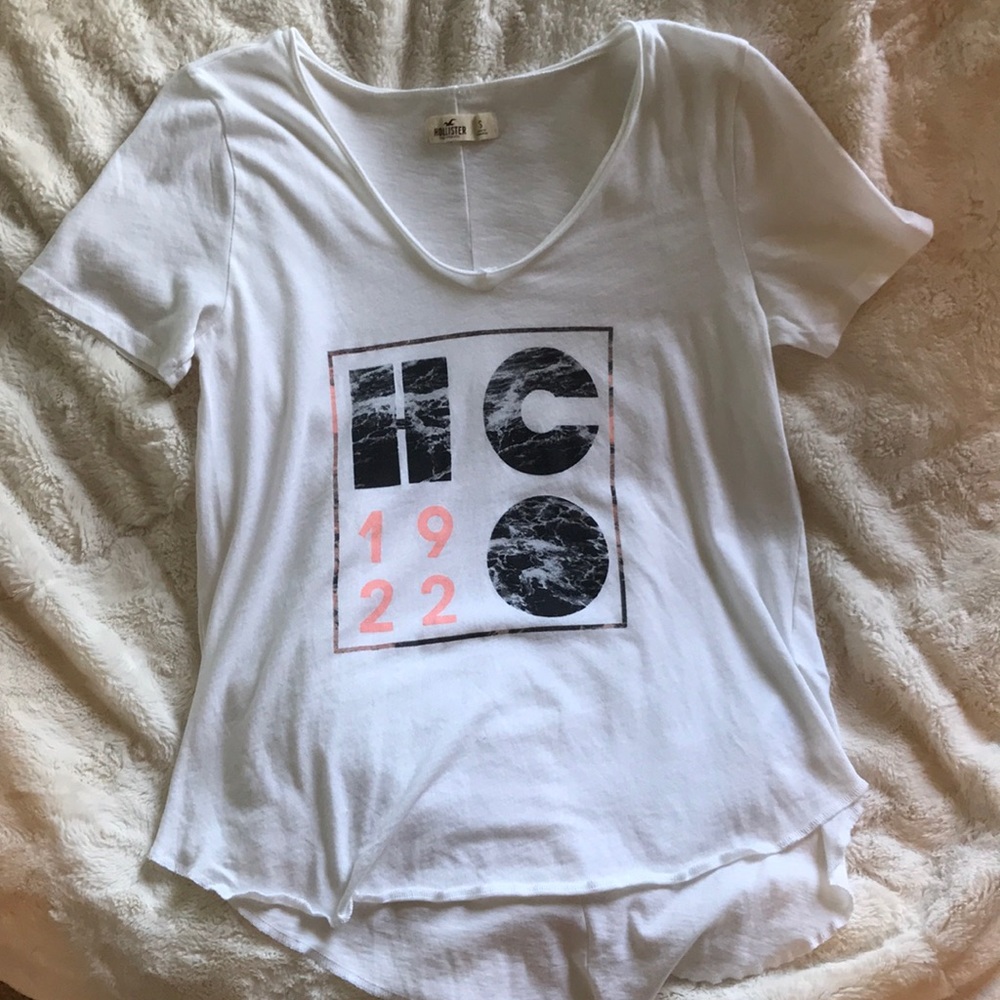 White Hollister Logo Shirt